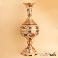 گلدان برنجی میناکاری مدل کوهیما سایز 3