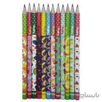 مداد مشکی آریا مدل FRUITY کد A3 بسته 12 عددی