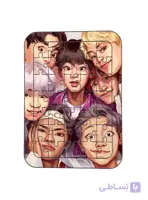 پازل چوبی طرح bts2