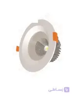 چراغ COB سقفی 65 وات توکار گرد سان لوکس مدل CD65R