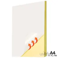 کاغذ پشت چسب دار مات سایز A4 بسته 100 عددی درجه یک