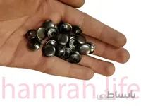 پرچ زیرو رو کف12 میلی متر پایه 9 میلیمتر بلک نیکل یک رو