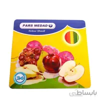 مداد رنگی 24 رنگ پارس مداد جعبه فلزی