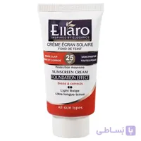 ضدافتاب کرمپودری بژ روشن الارو مناسب پوست خشک وحساس 40میل Ellaro