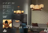 آویز پنج شاخه هشت شعله مسینا کد VS9 ا آویز پنج شاخه مسینا کد VS9