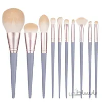 ست براش ۱۰ عددی حرفه ای رنگ طوسی (Brush Set 10 Pcs)