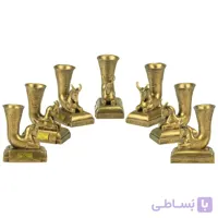 مجموعه ظروف هفت سین 7 پارچه تندیس و پیکره شهریار طرح ریتون بزکد hs170