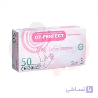 جعبه 50 عددی دستکش لاتکس معاینه بدون پودر او پی