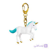جاکلیدی یونیکورن فیروزه‌ای (Unicorn Keychain Rearing Turquoise)