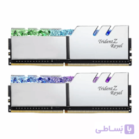 رم جی اسکیل Trident Z Royal RGB Silver 32GB 16GBx2 4000MHz CL18