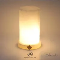 آباژور سنگ نمک استوانه پایه سنگی