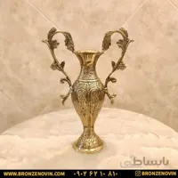 گلدان برنزی رومیزی طرح دسته دار کد ۵۲۰
