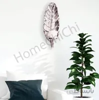 دیوارکوب طرح برگ انجیر نقره ای