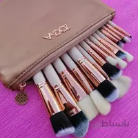 ست براش لاکچری 15 عددی مدل Zoeva(رنگ رزگلد)