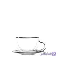 فنجان نعلبکی دوجداره 150 میلی لیتری Tearink