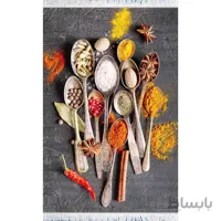 فرش آشپزخانه طرح قاشق ادویه