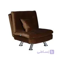 مبل تختخواب شو یک نفره مدل MA-508/1-PK چشمه نور صورتی