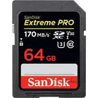 sandisk extreme pro sdxc uhs-i 64gb 170mb/s