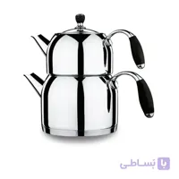 ست کتری و قوری کرکماز کد A119 مدل فلورا Korkmaz Flora Black Maxi