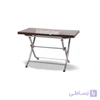 میز پلاستیکی 4نفره تاشو با پایه فلزی