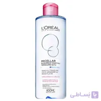 محلول پاک کننده لورآل مدل Normal to Combination Skin حجم 400 میلی لیتر