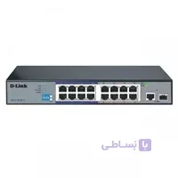 سوییچ 16 پورت مگابیتی +PoE نظارتی دی لینک مدل DES-F1016P-E
