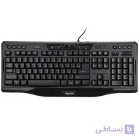 کیبورد تسکو مدل TK 8018 با حروف فارسی ا TSCO TK 8018 Keyboard With Persian Letters کد 336732