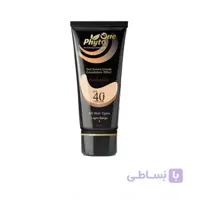 ضد آفتاب SPF40 کرم پودری انواع پوست (رنگ بژ روشن 2) فیتووان ا ( Phyto one Sunscreen cream SPF40 foundation effect (All Skin) )