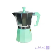 قهوه ساز موکاپات Krea رنگ سبزآبی سایز 6 نفره ا Krea Mokapot 6 cups