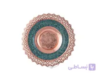 بشقاب فیروزه کوبی شبکه بری متوسط قطر 25
