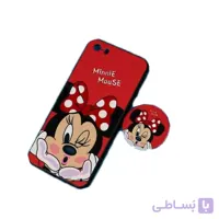 قاب محافظ فانتزی برجسته پاپ سوکت دار اپل آیفون iPhone 5 طرح میکی موس