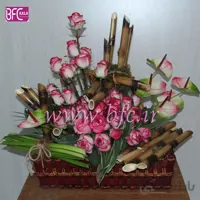 سبد گل رز