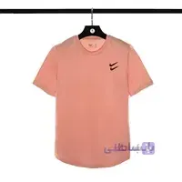 تيشرت نايك نخي يقه گرد | صورتي 413