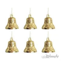 آویز زنگوله کریسمس بسته 6 عددی مدل STCH189
