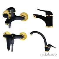 شیر توالت فیروزه مدل مهرسان کروم