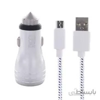 شارژر فندکی تسکو مدل TCG 2 به همراه کابل تبدیل microUSB