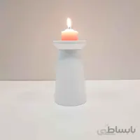 جاشمعی چوبی طرح ایکیا رنگ سفید