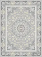 قالی سلیمان P005 کد رنگ 3885 خاکستری روشن