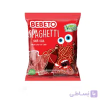 پاستیل مدل اسپاگتی با طعم کولا ببتو BEBETO وزن 60 گرم