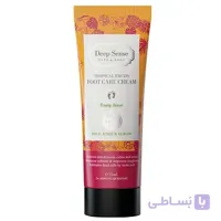 کرم ترک پا حاوی عصاره میوه‌های استوایی دیپ سنس ا Tropical Fruits Foot Care Cream 75ml DEEP SENSE