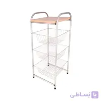 جا پیازی سه طبقه استیل کاوه