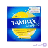 تامپون تامپکس مدل REGULAR بسته بندی 18 عددی ا TAMPEX REGULAR tampon 18piece package