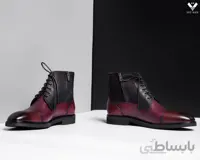 نیم بوت ساده دو رنگ kb110