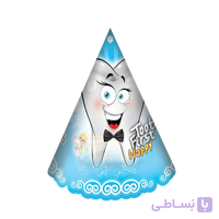 کلاه ساده اکلیلی تم دندونی پسرانه