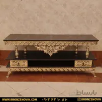 میز تلویزیون برنز تسمه گل رز