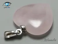 آویز رز کوارتز طبیعی 3.23 گرم
