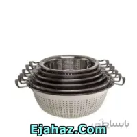 آبکش استیل 11 پارچه یونیک دسته دار