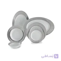 سرویس چینی ۲۸ پارچه چینی زرین سری ایتالیا اف مدل پالادیوم