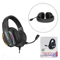 هدفون سیمی گیمینگ لنوو Lenovo HU75 Color LED Adjustable Gaming Headset
