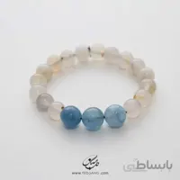 دستبند سنگ آکوامارین،عقیق BT-228